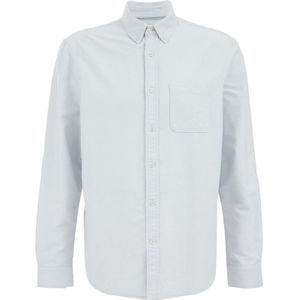 WE - Fundamentals - Overhemd - Blauw - Katoen - Relaxed Fit