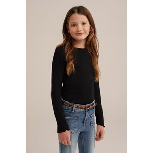 WE Fashion Meisjes geribd T-shirt 2-pack