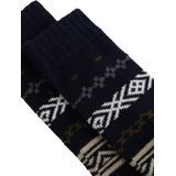 Sokken - Katoenmix - All-over Dessin - Fijngeribd Boord