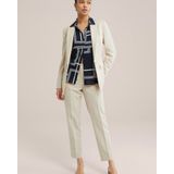 WE Fashion - Dames Pantalon - Zand - Polyester - Tapered Pasvorm