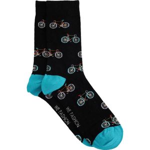 WE Fashion - Sokken - Zwart - All Over Print