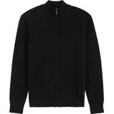 WE Fashion - Vest - Blauw - 100% Katoen - Ritssluiting