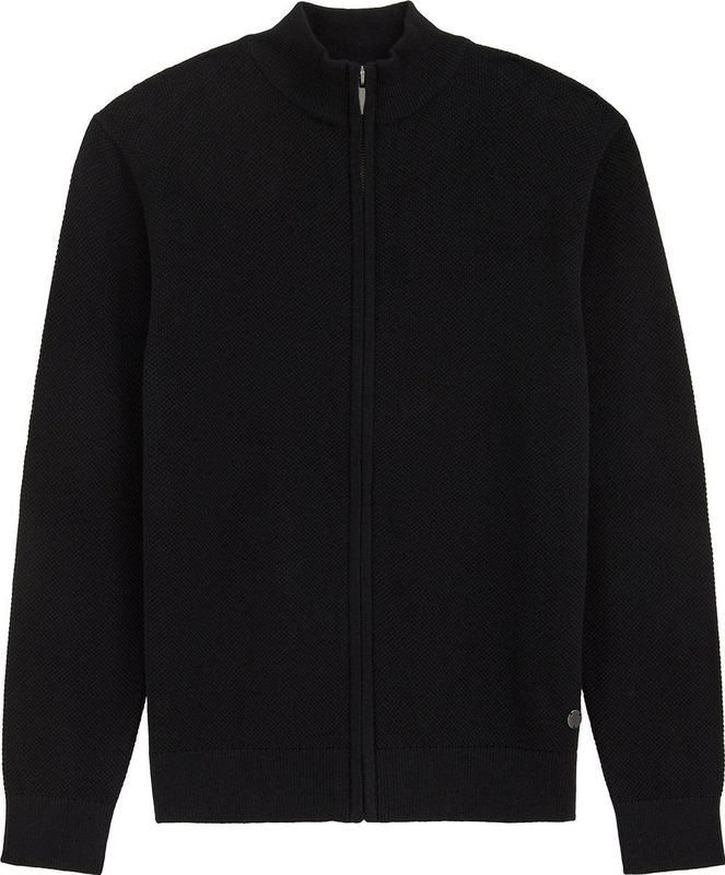 WE Fashion - Vest - Blauw - 100% Katoen - Ritssluiting