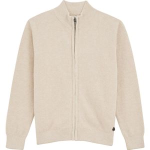 Gebreid Vest - Effen - Cardigan - Lange Mouw - Opstaande Kraag