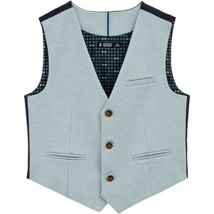 WE Fashion Jongens Gilet - Slim Fit met Structuur en Knoopsluiting