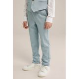 WE Fashion - Jongens Regular Fit Pantalon - Lichtgroen - Jersey Kwaliteit
