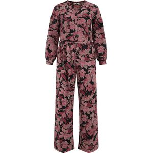 WE Fashion - Dames Jumpsuit - Roze - Jerseymix - Elastiche Taille