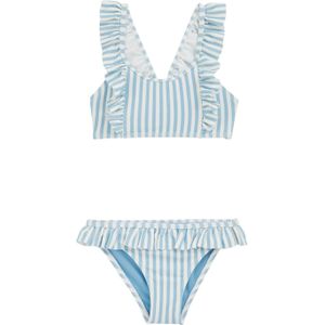 WE Fashion Bikini  lichtblauw / wit