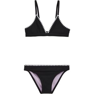 WE Fashion - Triangelbikini - Zwart - Effen - Normale Bandjes