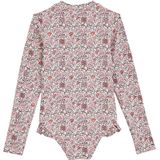 WE Fashion - Tweedelig UV Zwempak - Roze/Zwart/Blauw