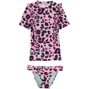 WE Fashion - UV-badpak - Met Korte Mouwen - UPF 50+ - Trendy en Bescherming