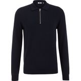 Schipperstruien - Katoenmix - Polokraag - Halve Rits - Casual Uitstraling