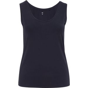 WE Fashion - Curve - Singlet - Donkerblauw - Katoen