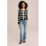 Blue Ridge - Dames Mid rise bootcut jeans met superstretch - Mid waist - Blauw - Katoen - Maat: 27/30