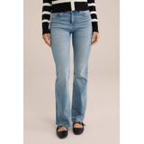 Blue Ridge - Dames Mid rise bootcut jeans met superstretch - Mid waist - Blauw - Katoen - Maat: 27/30