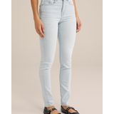 Blue Ridge - Dames skinny fit jeans met stretch - High waist - Lichtblauw - Katoen - Maat: 27/30