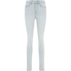 Blue Ridge - Dames skinny fit jeans met stretch - High waist - Lichtblauw - Katoen - Maat: 27/30