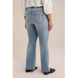 WE Fashion - Curve - Jeans - Light Blue Denim - Straight Leg