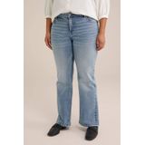 WE Fashion - Curve - Jeans - Light Blue Denim - Straight Leg