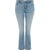 WE Fashion - Curve - Jeans - Light Blue Denim - Straight Leg