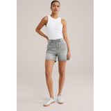 Blue Ridge - Dames high rise denim short - Grijs - Katoen - Regular fit
