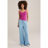 WE Fashion - Top - Pink - Mouwloos - Slanke Pasvorm