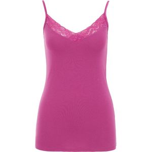 WE Fashion - Top - Pink - Mouwloos - Slanke Pasvorm