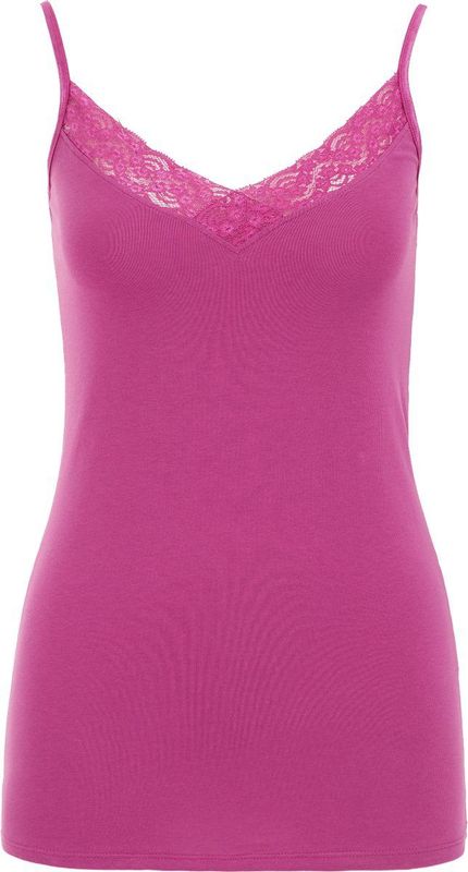 WE Fashion - Top - Pink - Mouwloos - Slanke Pasvorm