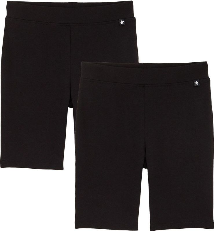 WE Fashion Meisjes korte legging met stretch - 2-pack