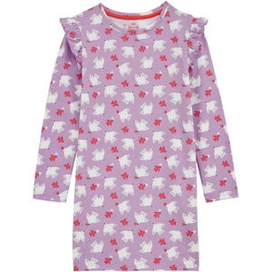 WE Fashion Jurk  lavendel / rood / wit