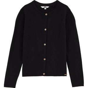 WE Fashion - Meisjes gebreide vest - Zwart - Katoen