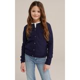 WE Fashion - Fijn Gebreid Vest - Roze - 100% Katoen