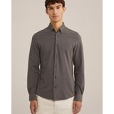 WE Fashion - Overhemd - Donkerbruin - Slim Fit - Lange Mouw