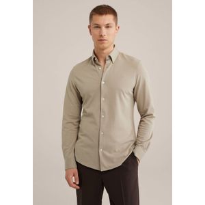 Overhemd - Katoenmix - Lange Mouwen - Button-Down Kraag - Kreukvrij