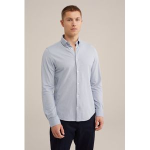Overhemd - Katoenmix - Lange Mouwen - Button-Down Kraag - Kreukvrij