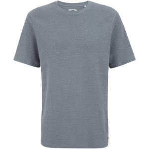 WE Fashion - Heren T-shirt - Blauw - Katoen