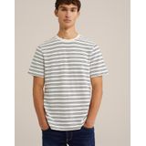 WE Fashion Shirt  grijs / offwhite