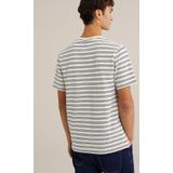 WE Fashion Shirt  grijs / offwhite