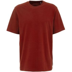 Blue Ridge - Heren Heavyweight relaxed fit T-shirt - Relaxed Fit - Bordeauxrood - Katoen - Maat: L