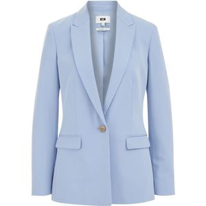 Blazer - Effen - Licht Gevoerd - Normale Pasvorm - Lange Mouw