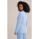 Blazer - Effen - Licht Gevoerd - Normale Pasvorm - Lange Mouw