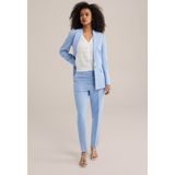 Blazer - Effen - Licht Gevoerd - Normale Pasvorm - Lange Mouw