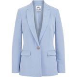 Blazer - Effen - Licht Gevoerd - Normale Pasvorm - Lange Mouw