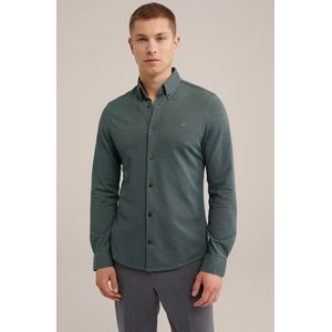 WE Fashion - Heren - Tall Fit Overhemd - Piquéjersey