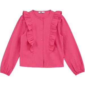 WE Fashion - Seersucker Blouse - Meisjes - Regular Fit - 100% Katoen