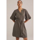 WE Fashion - Dames Jurk - Mosgroen - Viscose - Regular Fit