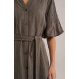 WE Fashion - Dames Jurk - Mosgroen - Viscose - Regular Fit