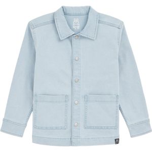 WE Fashion Jongens denim overshirt met stretch