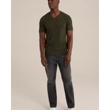 WE Fashion Heren T-shirt met V-hals