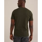 WE Fashion Heren T-shirt met V-hals